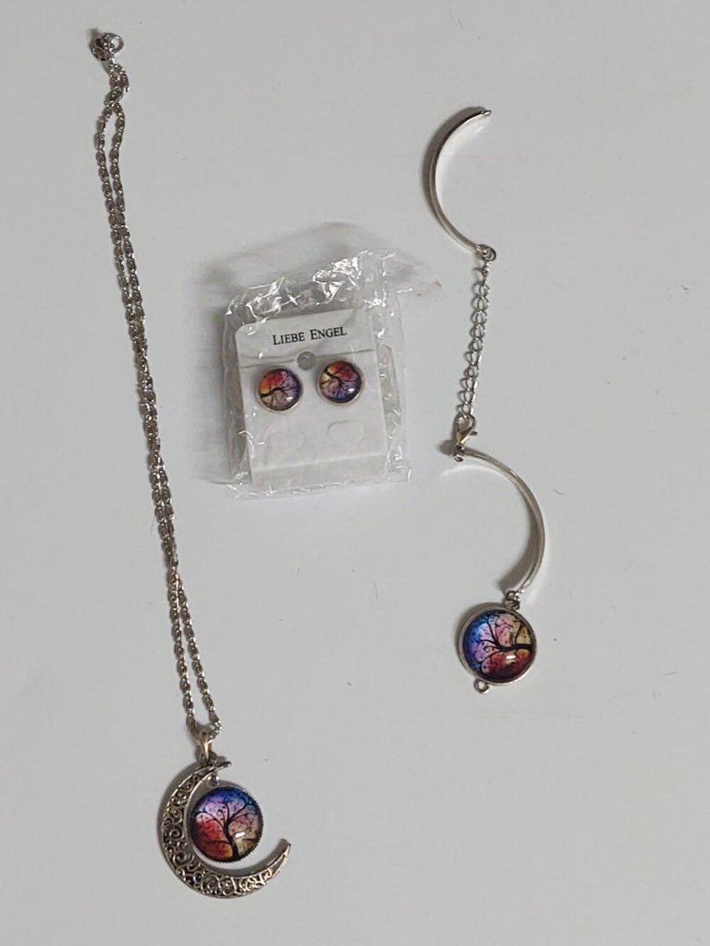 Liebe Engel Jewelry 4 Pieces Necklace Earrings Bracelets Life Tree